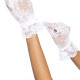 Короткі рукавички Leg Avenue Floral lace wristlength gloves White Короткі рукавички Leg Avenue Floral lace wristlength gloves White