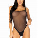 Еротичне боді Leg Avenue Cami bodysuit with thong Black M/L, на бретелях Еротичне боді Leg Avenue Cami bodysuit with thong Black M/L, на бретелях