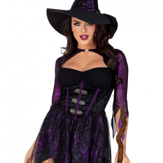 Костюм відьми Leg Avenue Mystical Witch S, сукня, капелюх Костюм відьми Leg Avenue Mystical Witch S, сукня, капелюх