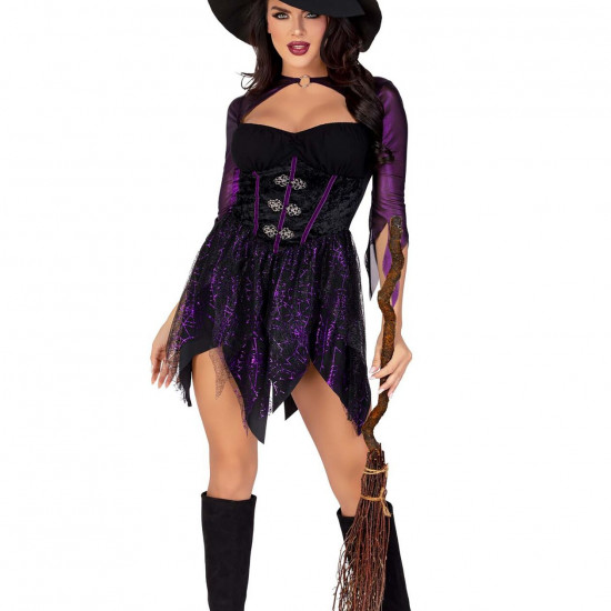 Костюм відьми Leg Avenue Mystical Witch S, сукня, капелюх Костюм відьми Leg Avenue Mystical Witch S, сукня, капелюх
