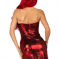 Еротична сукня Leg Avenue Shimmer bodysuit with skirt M