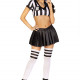Костюм рефері Leg Avenue Time Out Referee S, кроп-топ спідниця свисток Костюм рефері Leg Avenue Time Out Referee S, кроп-топ спідниця свисток