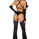 Еротичний костюм кішечки-пані Leg Avenue Mistress Kitty M, рукавички, комбінезон, маска Еротичний костюм кішечки-пані Leg Avenue Mistress Kitty M, рукавички, комбінезон, маска