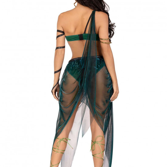 Еротичний костюм Медузи Горгони Leg Avenue Medusa Costume S, топ, спідниця, нарукавники, прикраси Еротичний костюм Медузи Горгони Leg Avenue Medusa Costume S, топ, спідниця, нарукавники, прикраси