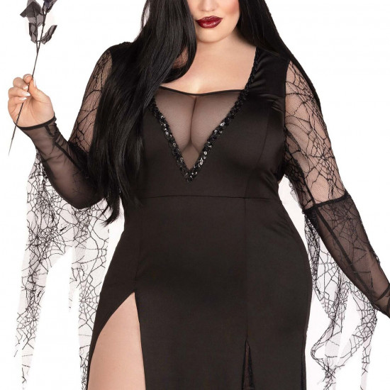 Костюм Мортіші Аддамс Leg Avenue Sexy Spooky Morticia 3X–4X Костюм Мортіші Аддамс Leg Avenue Sexy Spooky Morticia 3X–4X