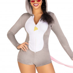 Комбінезон-костюм миші Leg Avenue Comfy Mouse XS, з капюшоном
