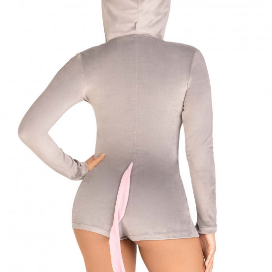 Комбінезон-костюм миші Leg Avenue Comfy Mouse S, з капюшоном Комбінезон-костюм миші Leg Avenue Comfy Mouse S, з капюшоном