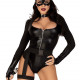 Еротичний костюм кішечки Leg Avenue Fierce Feline S, боді, пояс з підв’язкою, маска кішки Еротичний костюм кішечки Leg Avenue Fierce Feline S, боді, пояс з підв’язкою, маска кішки