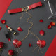 Пестис-сердечка з ланцюжками та чокером JSY Nipple Sticker RT236114 Red Пестис-сердечка з ланцюжками та чокером JSY Nipple Sticker RT236114 Red