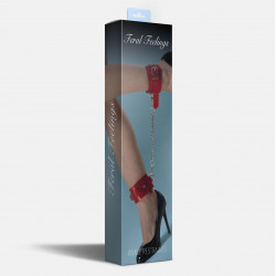Поножи Feral Feelings - Ankle Restraints Red Trasparent