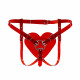 Трусики Серце для страпону Feral Feelings - Hearts Strap-on Belt Red Trasparent Трусики Серце для страпону Feral Feelings - Hearts Strap-on Belt Red Trasparent