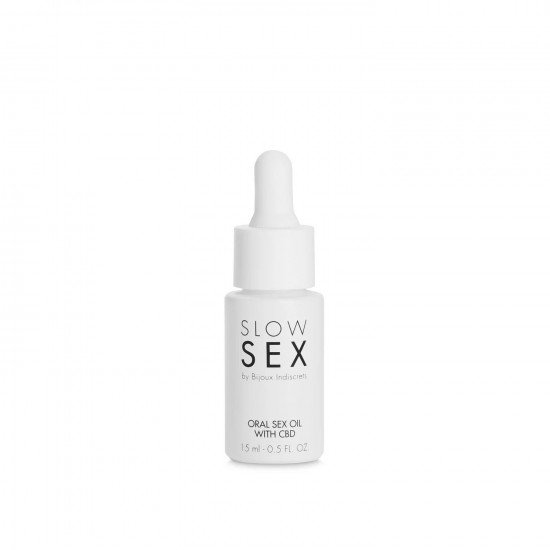 Олія для орального сексу Bijoux Indiscrets Slow Sex Oral Sex Oil CBD (15 мл) Олія для орального сексу Bijoux Indiscrets Slow Sex Oral Sex Oil CBD (15 мл)