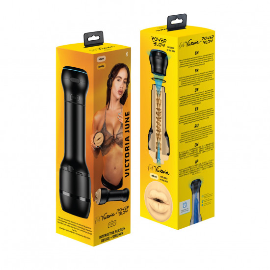 Мастурбатор-ротик Kiiroo FeelVictoria Mouth зі всмоктувальною інтерактивною насадкою PowerBlow Combo Мастурбатор-ротик Kiiroo FeelVictoria Mouth зі всмоктувальною інтерактивною насадкою PowerBlow Combo