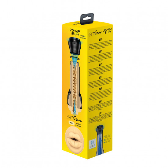 Мастурбатор-ротик Kiiroo FeelVictoria Mouth зі всмоктувальною інтерактивною насадкою PowerBlow Combo Мастурбатор-ротик Kiiroo FeelVictoria Mouth зі всмоктувальною інтерактивною насадкою PowerBlow Combo