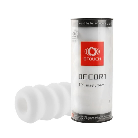 Мастурбатор Otouch DECOR 1-D, ефект всмоктування, реберця-кільця, звужений діаметр Мастурбатор Otouch DECOR 1-D, ефект всмоктування, реберця-кільця, звужений діаметр