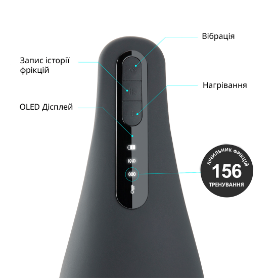 Мастурбатор Otouch AIRTURN 1, 7 режимів вібрації, 2 рівні підігріву, лічильник фрикцій Мастурбатор Otouch AIRTURN 1, 7 режимів вібрації, 2 рівні підігріву, лічильник фрикцій