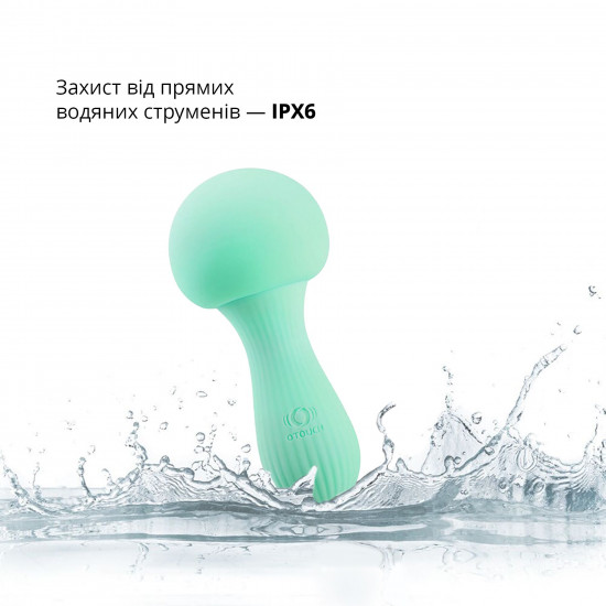 Вібромасажер Otouch MUSHROOM Teal, 7 режимів, функція нічника, технологія «старт-стоп» Вібромасажер Otouch MUSHROOM Teal, 7 режимів, функція нічника, технологія «старт-стоп»