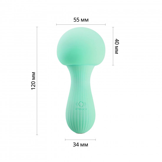 Вібромасажер Otouch MUSHROOM Teal, 7 режимів, функція нічника, технологія «старт-стоп» Вібромасажер Otouch MUSHROOM Teal, 7 режимів, функція нічника, технологія «старт-стоп»