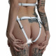 Трусики Серце для страпону з натуральної шкіри Feral Feelings - Hearts Strap-on Belt White Трусики Серце для страпону з натуральної шкіри Feral Feelings - Hearts Strap-on Belt White