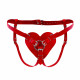 Трусики Серце для страпону з натуральної шкіри Feral Feelings - Hearts Strap-on Belt Red Трусики Серце для страпону з натуральної шкіри Feral Feelings - Hearts Strap-on Belt Red