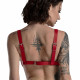 Ліф з натуральної шкіри Feral Feelings - Bikini Top Red Ліф з натуральної шкіри Feral Feelings - Bikini Top Red