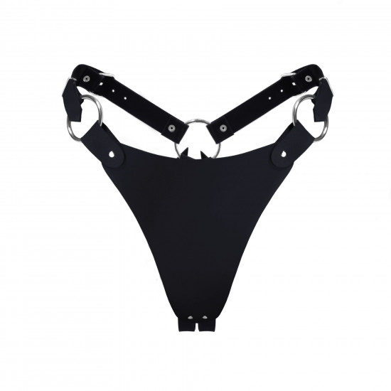 Трусики з натуральної шкіри Feral Feelings - String Bikini Black Трусики з натуральної шкіри Feral Feelings - String Bikini Black
