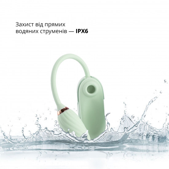 Вакуумний кліторальний стимулятор Otouch Louis Vibrate Teal з віброяйцем, у кейсі Вакуумний кліторальний стимулятор Otouch Louis Vibrate Teal з віброяйцем, у кейсі