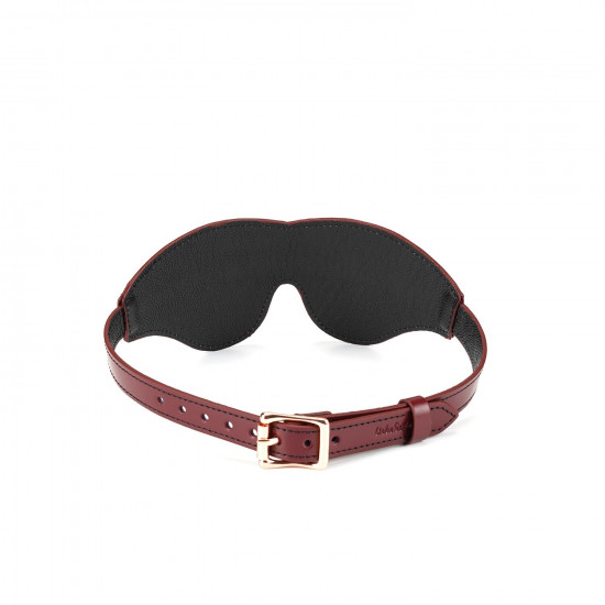 Шкіряна маска на очі Liebe Seele Wine Red Blindfold Шкіряна маска на очі Liebe Seele Wine Red Blindfold