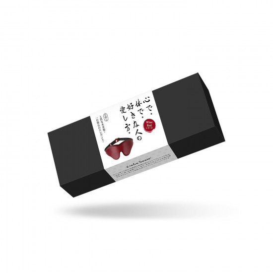 Шкіряна маска на очі Liebe Seele Wine Red Blindfold Шкіряна маска на очі Liebe Seele Wine Red Blindfold