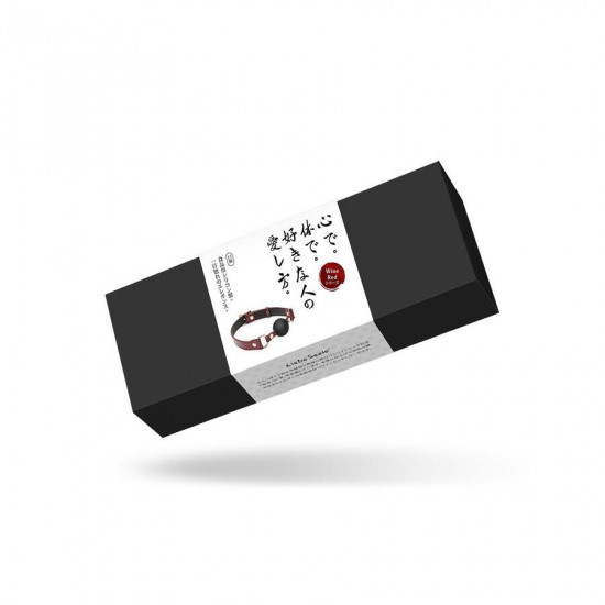 Силіконовий кляп Liebe Seele Wine Red Ball Gag, діаметр кульки 4,3 см, ремінь із натуральної шкіри Силіконовий кляп Liebe Seele Wine Red Ball Gag, діаметр кульки 4,3 см, ремінь із натуральної шкіри