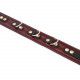 Шкіряний нашийник з повідцем Liebe Seele Wine Red Collar and Leash, 3 кільця для кріплення Шкіряний нашийник з повідцем Liebe Seele Wine Red Collar and Leash, 3 кільця для кріплення