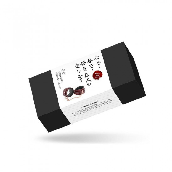 Шкіряні поножі Liebe Seele Wine Red Ankle Cuffs, знімний ланцюжок-кріплення Шкіряні поножі Liebe Seele Wine Red Ankle Cuffs, знімний ланцюжок-кріплення