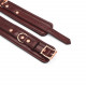 Шкіряні поножі Liebe Seele Wine Red Ankle Cuffs, знімний ланцюжок-кріплення Шкіряні поножі Liebe Seele Wine Red Ankle Cuffs, знімний ланцюжок-кріплення