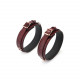 Фіксатори для стегон Liebe Seele Wine Red Thigh Cuffs S Size, натуральна шкіра Фіксатори для стегон Liebe Seele Wine Red Thigh Cuffs S Size, натуральна шкіра