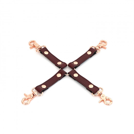Шкіряна хрестовина Liebe Seele Wine Red Hogtie Шкіряна хрестовина Liebe Seele Wine Red Hogtie