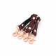Шкіряна хрестовина Liebe Seele Wine Red Hogtie Шкіряна хрестовина Liebe Seele Wine Red Hogtie