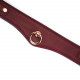 Шкіряний нашийник з повідцем Liebe Seele Wine Red Curved Collar, замок-сердечко Шкіряний нашийник з повідцем Liebe Seele Wine Red Curved Collar, замок-сердечко