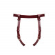 Шкіряні трусики для страпона Liebe Seele Wine Red Strap on Harness, універсальний розмір Шкіряні трусики для страпона Liebe Seele Wine Red Strap on Harness, універсальний розмір