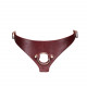 Шкіряні трусики для страпона Liebe Seele Wine Red Strap on Harness, універсальний розмір Шкіряні трусики для страпона Liebe Seele Wine Red Strap on Harness, універсальний розмір