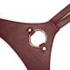 Шкіряні трусики для страпона Liebe Seele Wine Red Strap on Harness, універсальний розмір Шкіряні трусики для страпона Liebe Seele Wine Red Strap on Harness, універсальний розмір
