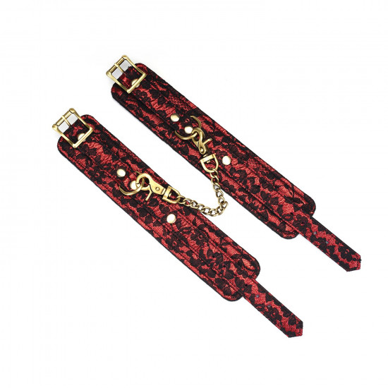 Наручники Liebe Seele Victorian Garden Wrist Cuff, кільця та з’єднувальний ланцюжок Наручники Liebe Seele Victorian Garden Wrist Cuff, кільця та з’єднувальний ланцюжок