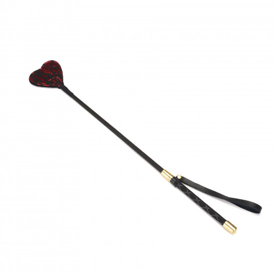 Шльопалка-сердечко Liebe Seele Victorian Garden Riding Crop, двостороння Шльопалка-сердечко Liebe Seele Victorian Garden Riding Crop, двостороння