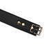 Нашийник з повідцем Liebe Seele Black Organosilicon Collar with Leash, екошкіра Нашийник з повідцем Liebe Seele Black Organosilicon Collar with Leash, екошкіра