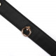 Нашийник з повідцем Liebe Seele Black Organosilicon Collar with Leash, екошкіра Нашийник з повідцем Liebe Seele Black Organosilicon Collar with Leash, екошкіра