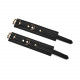 Наручники з ланцюжком Liebe Seele Black Organosilicon Wrist Cuff, екошкіра Наручники з ланцюжком Liebe Seele Black Organosilicon Wrist Cuff, екошкіра