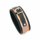 Широкий нашийник з повідцем Liebe Seele Rose Gold Memory Collar with Leash, натуральна шкіра Широкий нашийник з повідцем Liebe Seele Rose Gold Memory Collar with Leash, натуральна шкіра