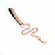 Широкий нашийник з повідцем Liebe Seele Rose Gold Memory Collar with Leash, натуральна шкіра Широкий нашийник з повідцем Liebe Seele Rose Gold Memory Collar with Leash, натуральна шкіра