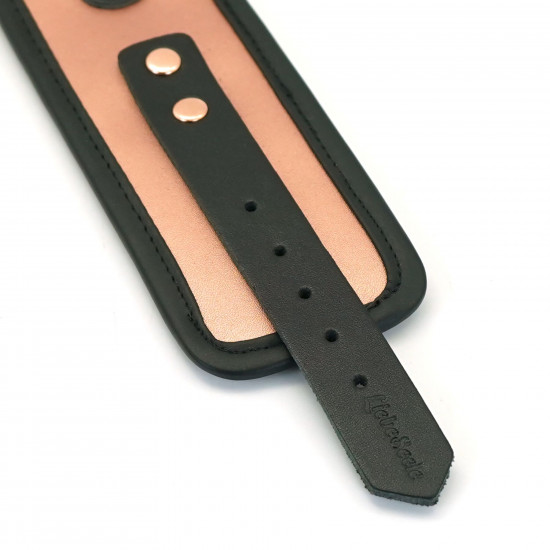 Наручники Liebe Seele Rose Gold Memory Wrist Cuff, натуральна шкіра, золото рожеве Наручники Liebe Seele Rose Gold Memory Wrist Cuff, натуральна шкіра, золото рожеве