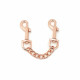 Наручники Liebe Seele Rose Gold Memory Wrist Cuff, натуральна шкіра, золото рожеве Наручники Liebe Seele Rose Gold Memory Wrist Cuff, натуральна шкіра, золото рожеве