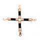 Хрестовина для фіксації Liebe Seele Rose Gold Memory Hog Tie, натуральна шкіра, рожеве золото Хрестовина для фіксації Liebe Seele Rose Gold Memory Hog Tie, натуральна шкіра, рожеве золото